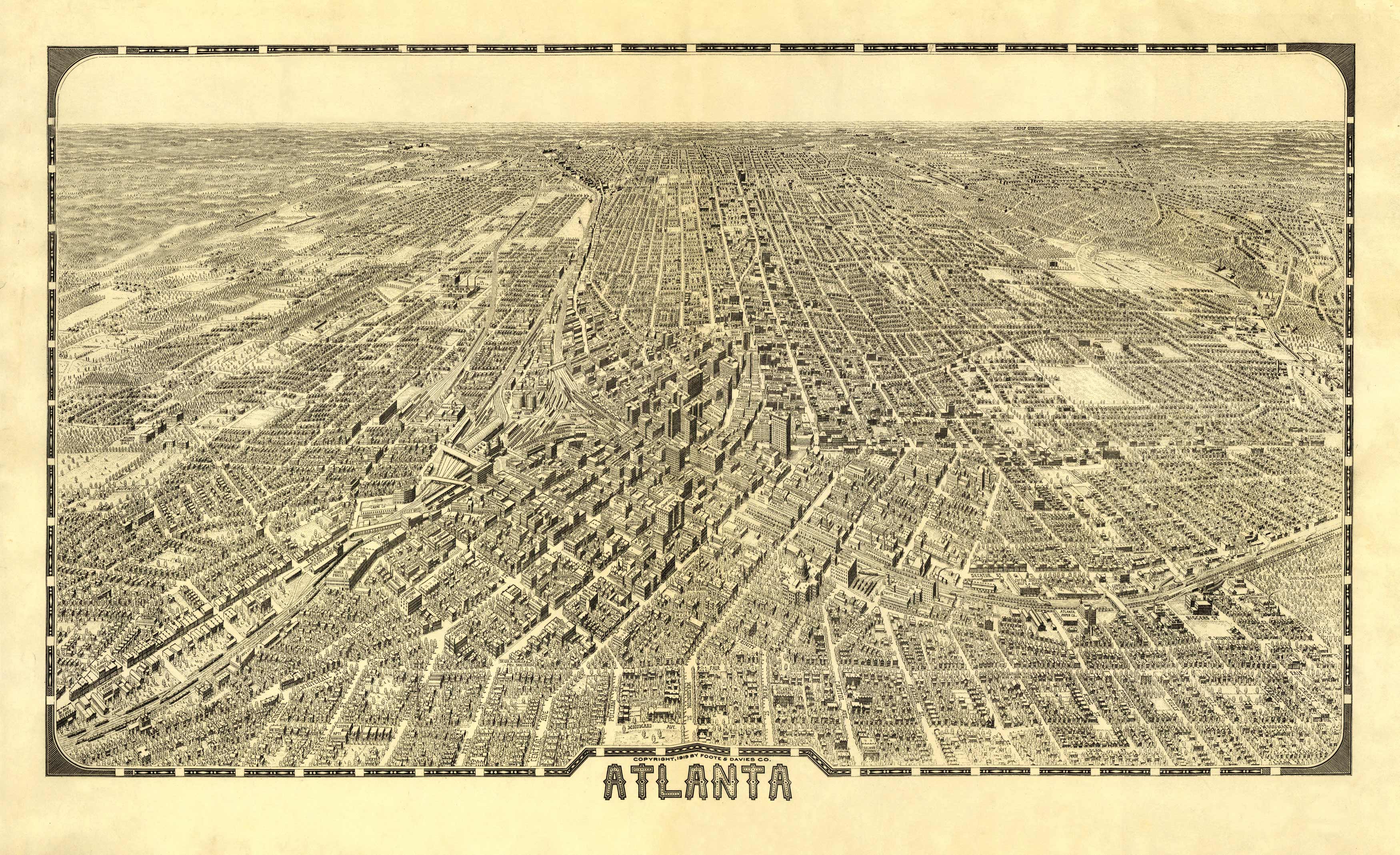 Bird's-eye View of Atlanta Bird's-eye View of Atlanta