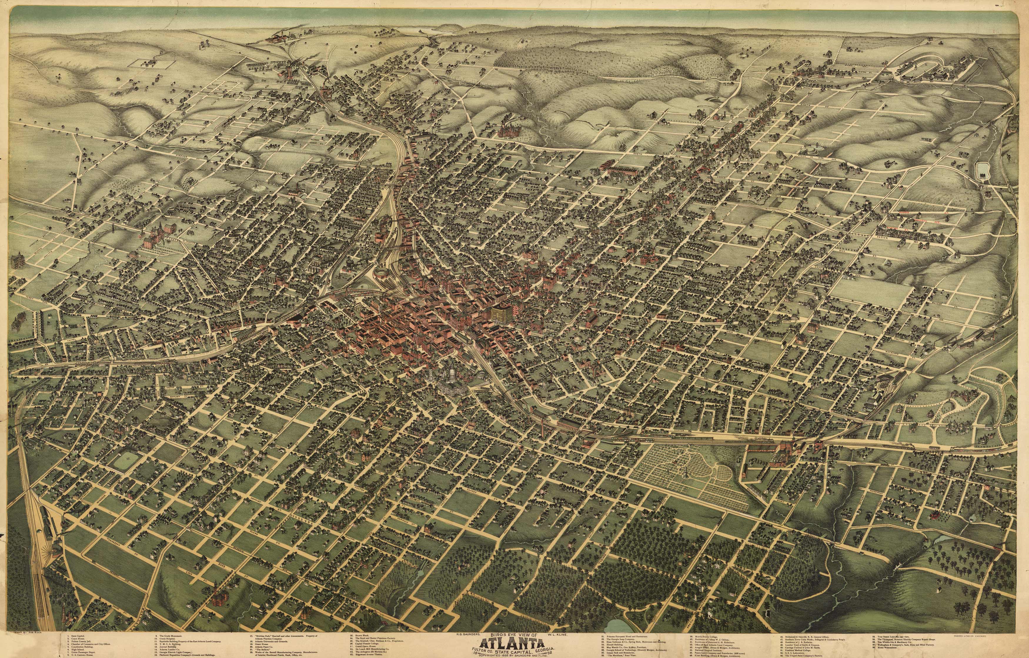 Bird's-eye View of Atlanta Bird's-eye View of Atlanta