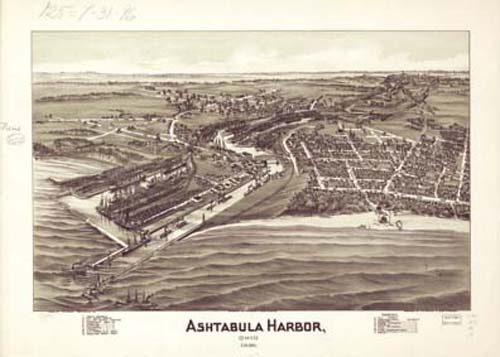 Bird's-eye View of Ashtabula Harbor