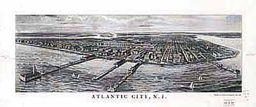 Bird's-eye View of Atlantic City