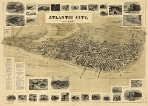 Bird's-eye View of Atlantic City