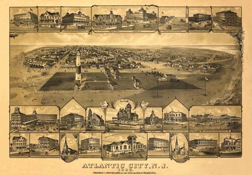 Bird's-eye View of Atlantic City Bird's-eye View of Atlantic City
