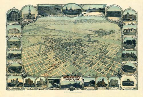 Bird's-eye View of Bakersfield Bird's-eye View of Bakersfield