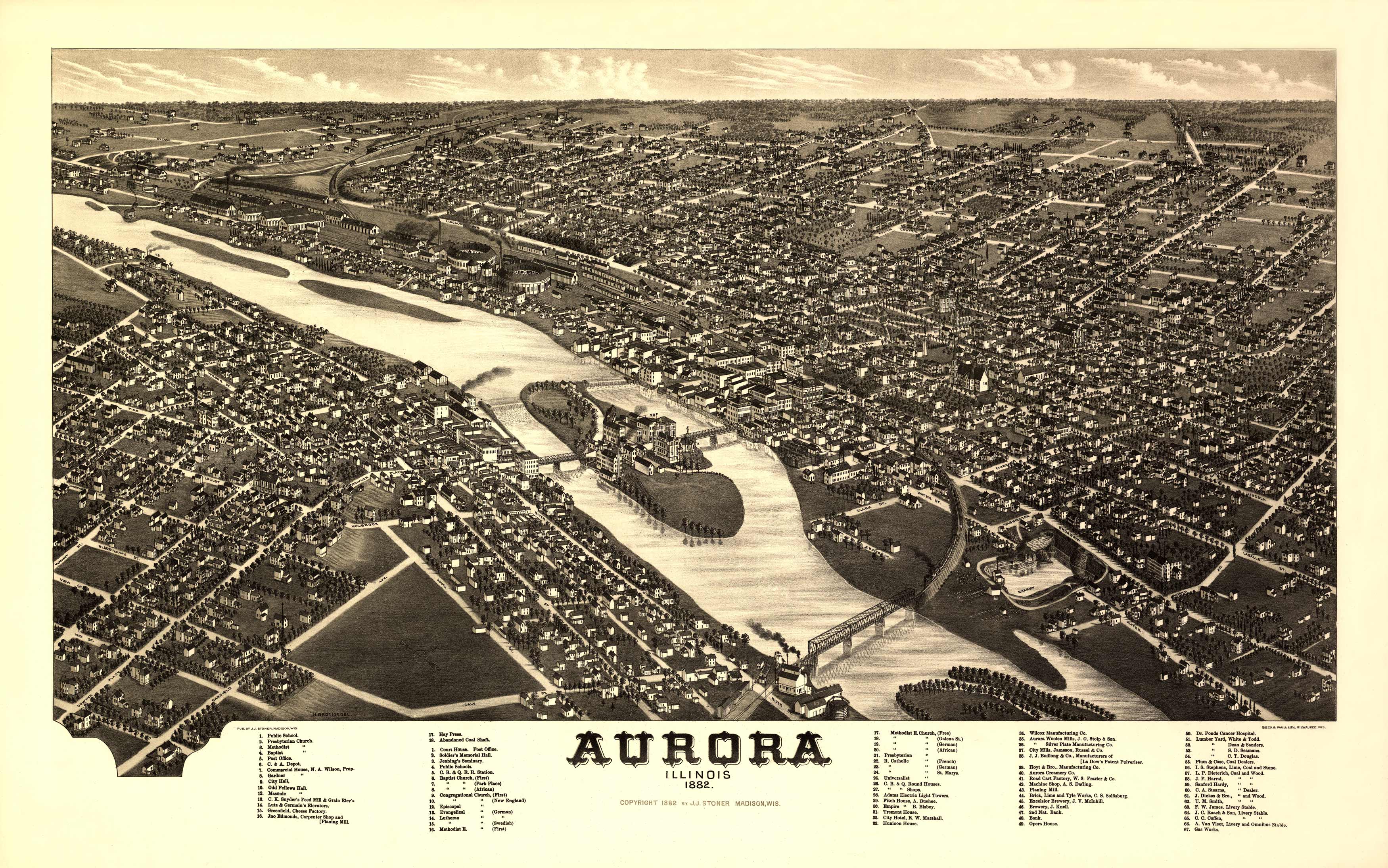 Bird's-eye View of Aurora Bird's-eye View of Aurora