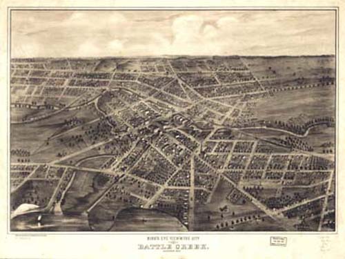 Bird's-eye View of Battle Creek Bird's-eye View of Battle Creek