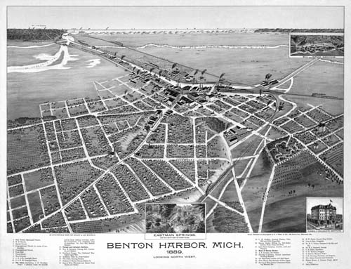 Bird's-eye View of Benton Harbor Bird's-eye View of Benton Harbor
