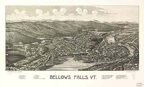 Bird's-eye View of Bellows Falls Bird's-eye View of Bellows Falls
