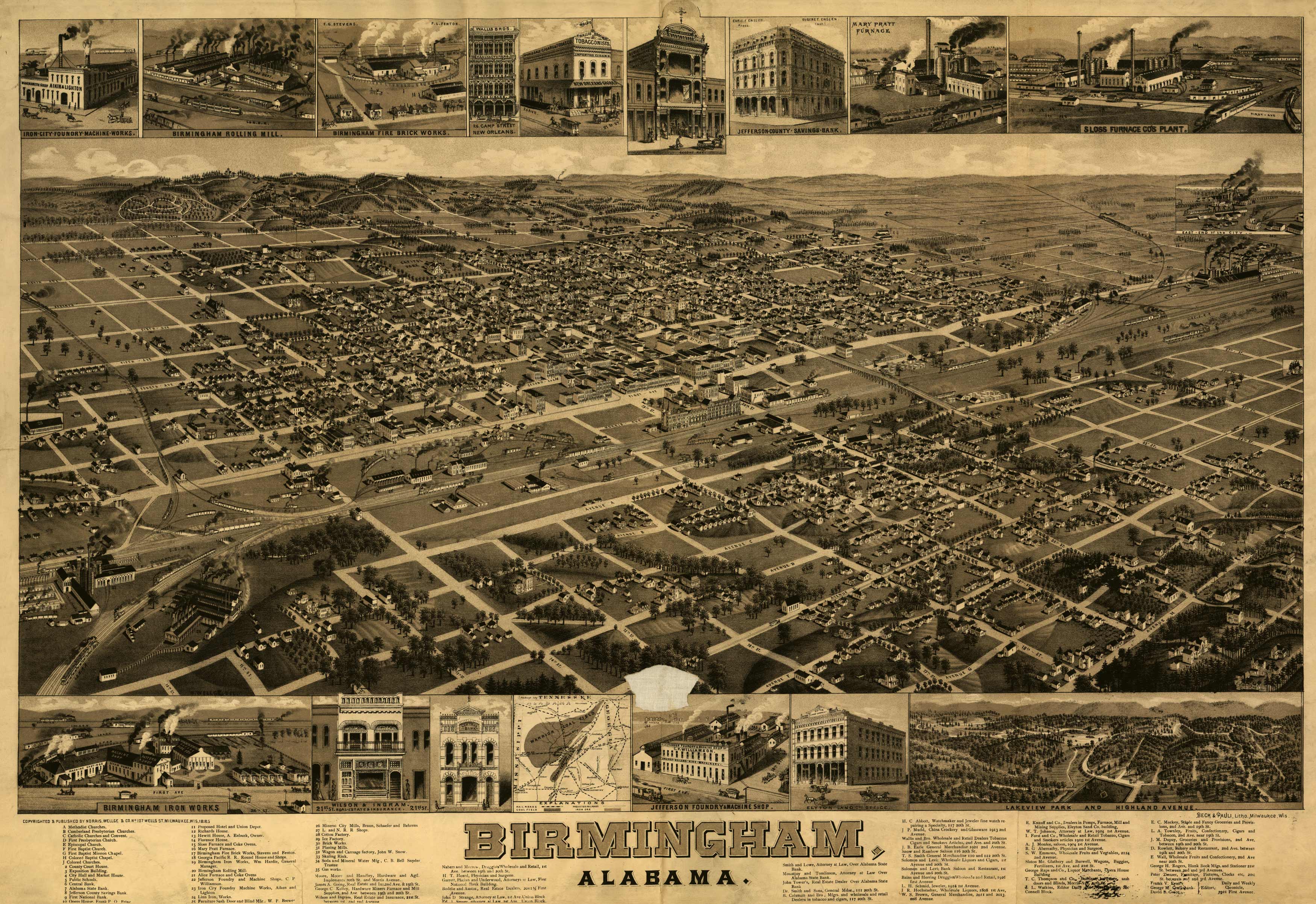 Bird's-eye View of Birmingham Bird's-eye View of Birmingham