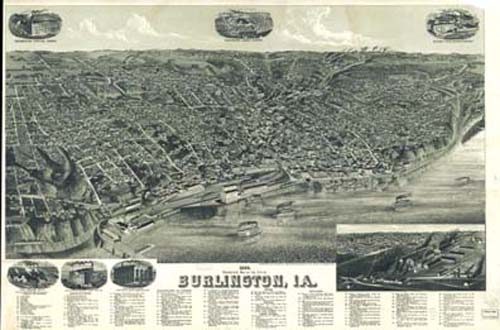 Bird's-eye View of Burlington