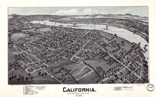 Bird's-eye View of California