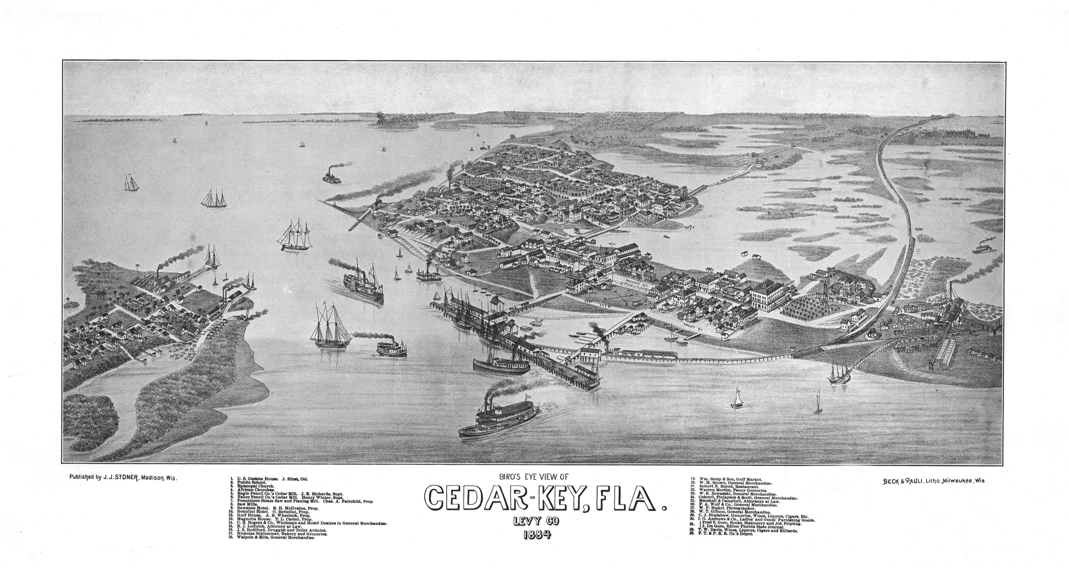 Bird's-eye View of Cedar Key Bird's-eye View of Cedar Key