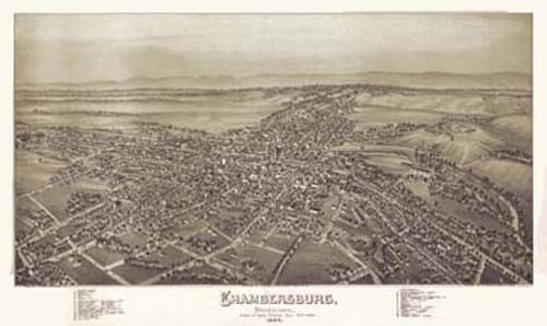 Bird's-eye View of Chambersburg