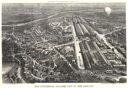 Bird's-eye View of Philadelphia(Centennial Exposition)