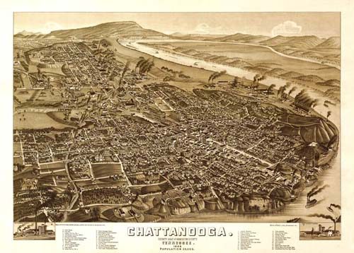 Bird's-eye View of Chattanooga