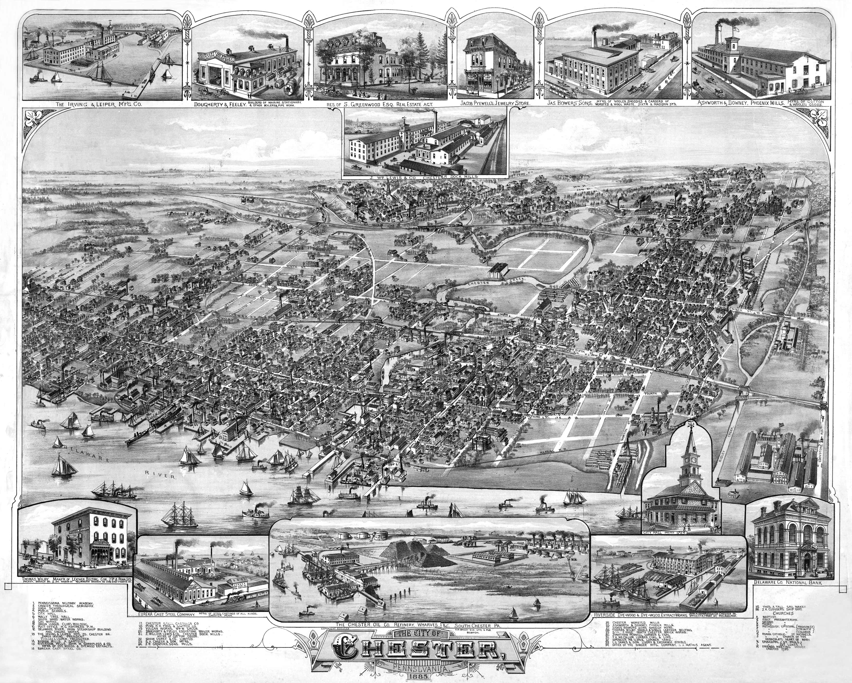 Bird's-eye View of Chester Bird's-eye View of Chester