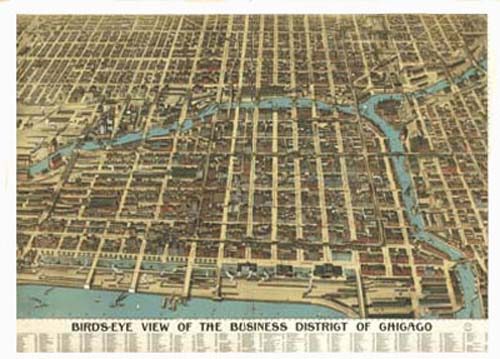 Bird's-eye View of Chicago