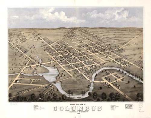 Bird's-eye View of Columbus