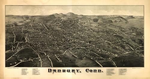 Bird's-eye View of Danbury