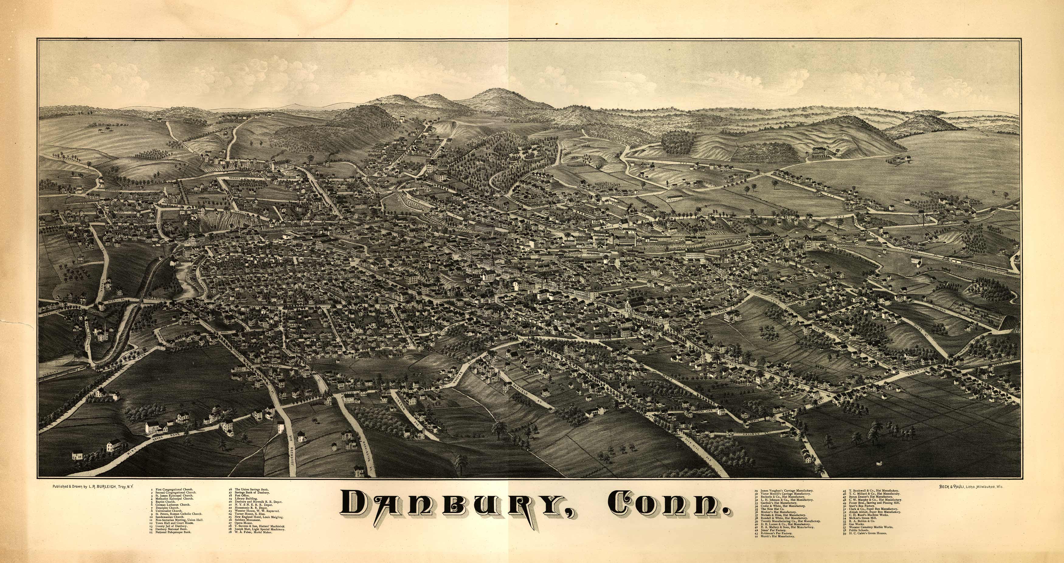 Bird's-eye View of Danbury Bird's-eye View of Danbury