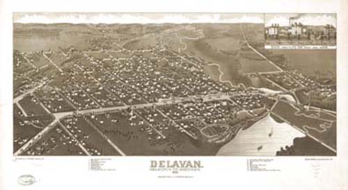 Bird's-eye View of Delavan Bird's-eye View of Delavan