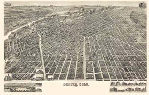 Bird's-eye View of Denver Bird's-eye View of Denver