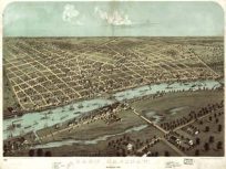 Bird's-eye View of Saginaw(East)