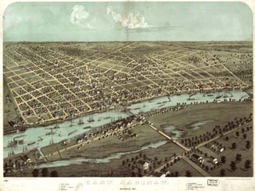 Bird's-eye View of Saginaw(East) Bird's-eye View of Saginaw(East)