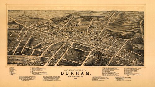 Bird's-eye View of Durham