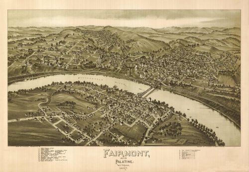 Bird's-eye View of Fairmont and Palatine