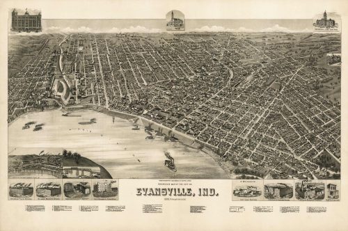 Bird's-eye View of Evansville