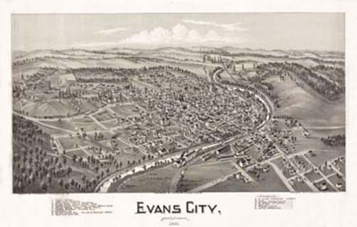 Bird's-eye View of Evans City Bird's-eye View of Evans City