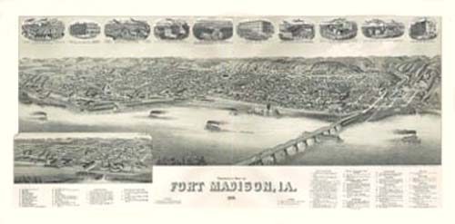 Bird's-eye View of Fort Madison