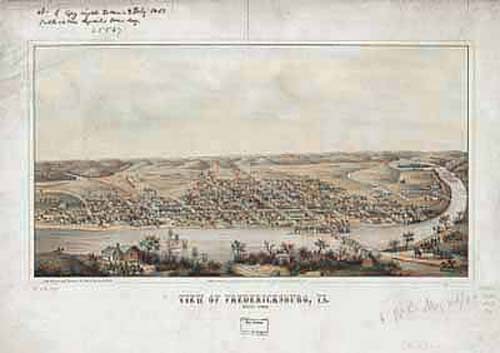 Bird's-eye View of Fredericksburg