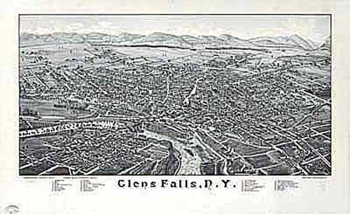 Bird's-eye View of Glens Falls