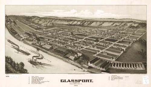 Bird's-eye View of Glassport