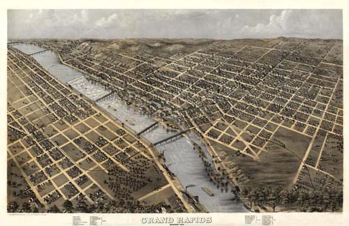 Bird's-eye View of Grand Rapids