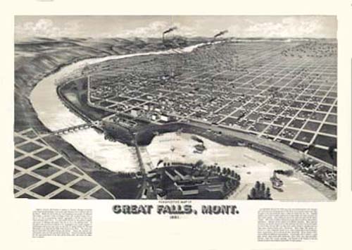 Bird's-eye View of Great Falls Bird's-eye View of Great Falls