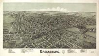 Bird's-eye View of Greensburg