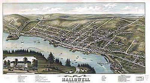 Bird's-eye View of Hallowell