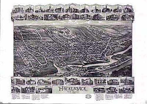 Bird's-eye View of Hackensack Bird's-eye View of Hackensack