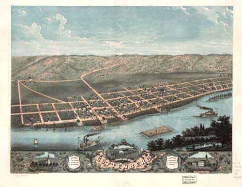 Bird's-eye View of Guttenburg Bird's-eye View of Guttenburg