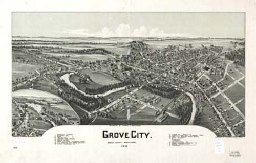 Bird's-eye View of Grove City Bird's-eye View of Grove City