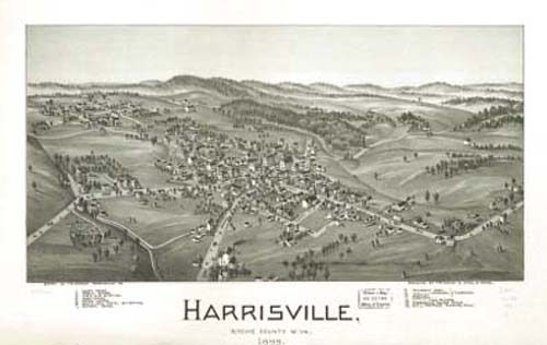 Bird's-eye View of Harrisville