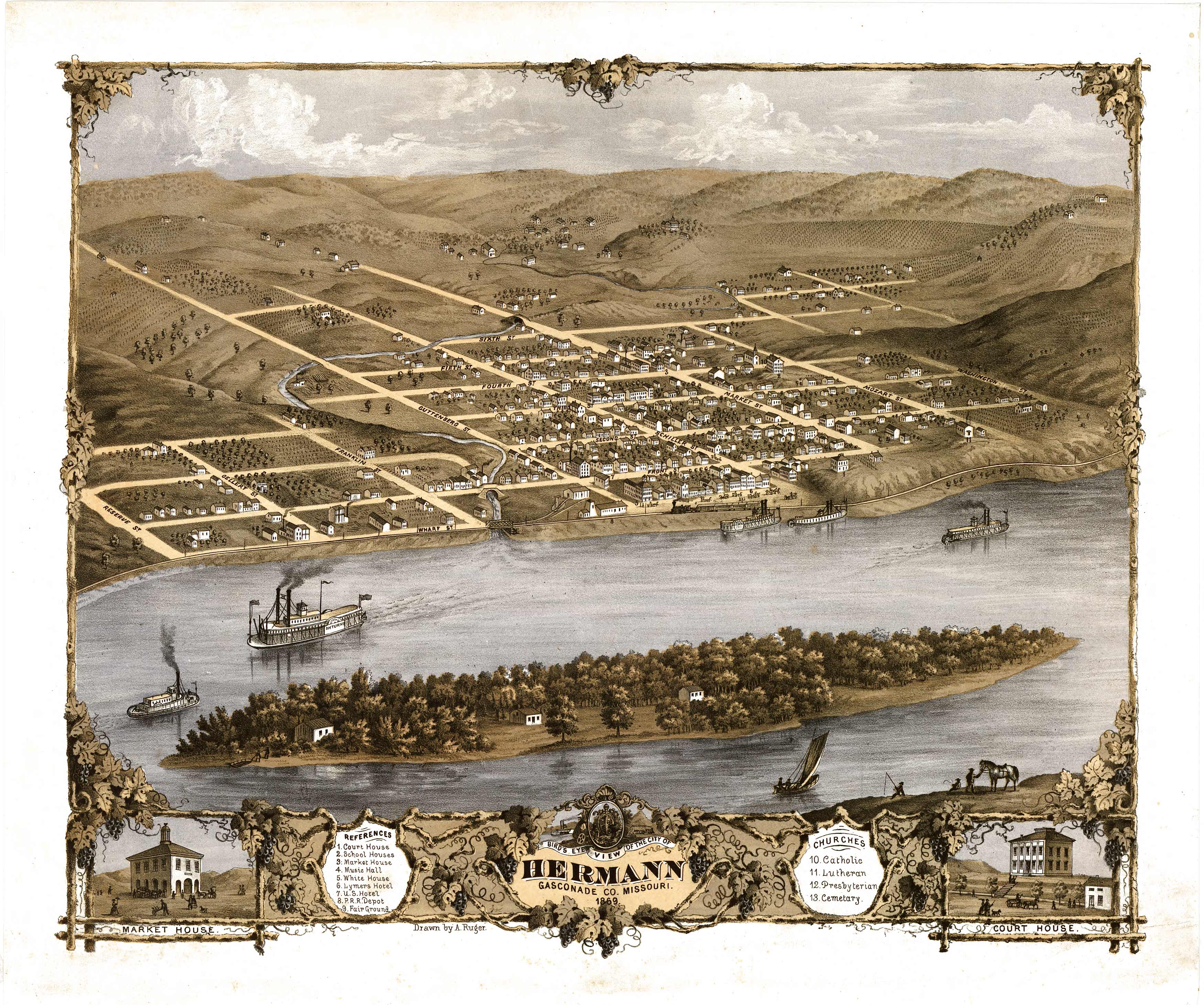 Bird's-eye View of Hermann Bird's-eye View of Hermann