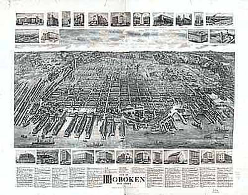 Bird's-eye View of Hoboken