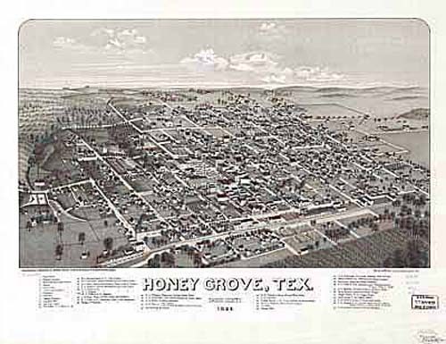 Bird's-eye View of Honey Grove