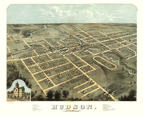 Bird's-eye View of Hudson Bird's-eye View of Hudson