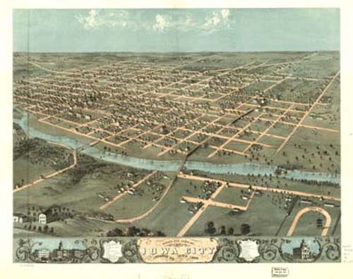 Bird's-eye View of Iowa City