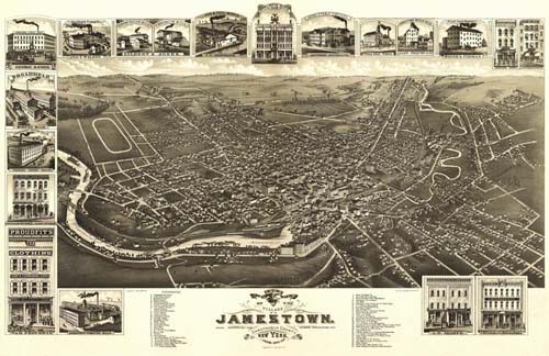 Bird's-eye View of Jamestown