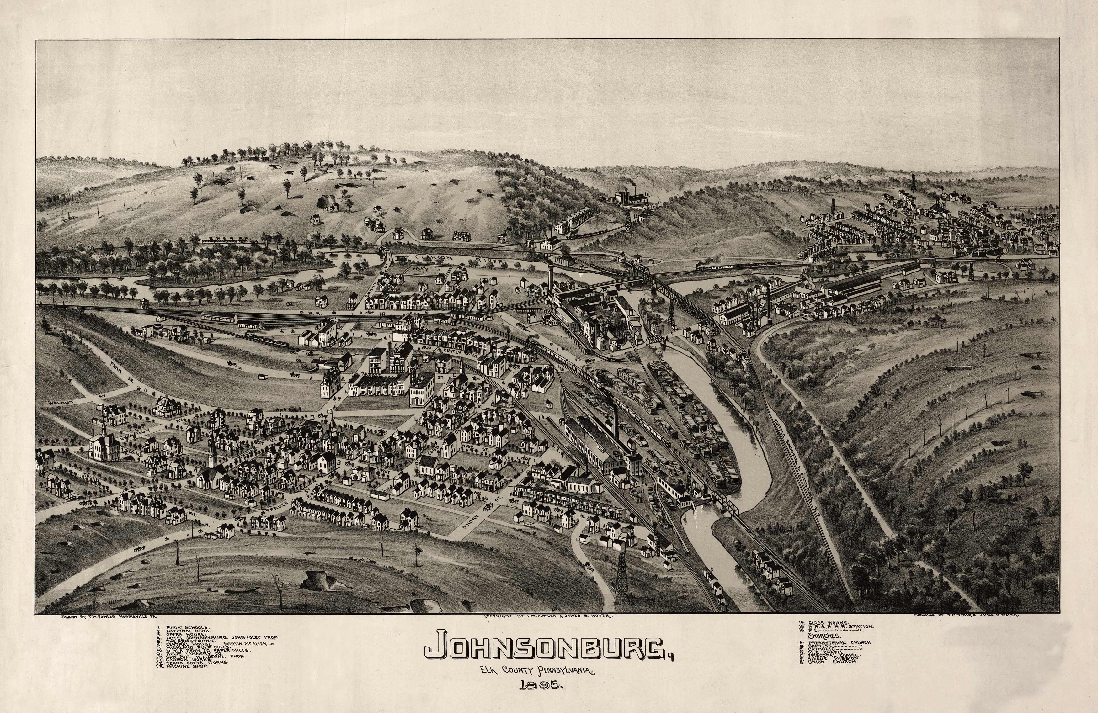 Bird's-eye View of Johnsonburg Bird's-eye View of Johnsonburg